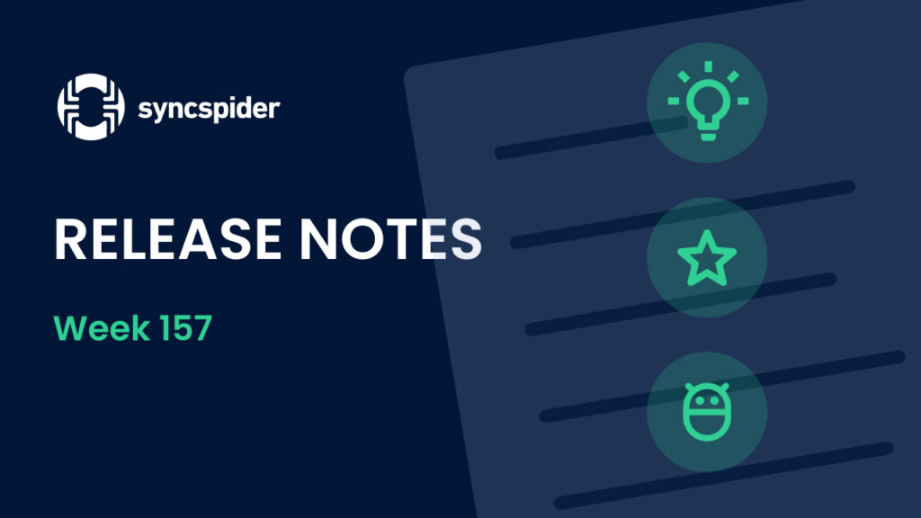 Release Notes Week 157