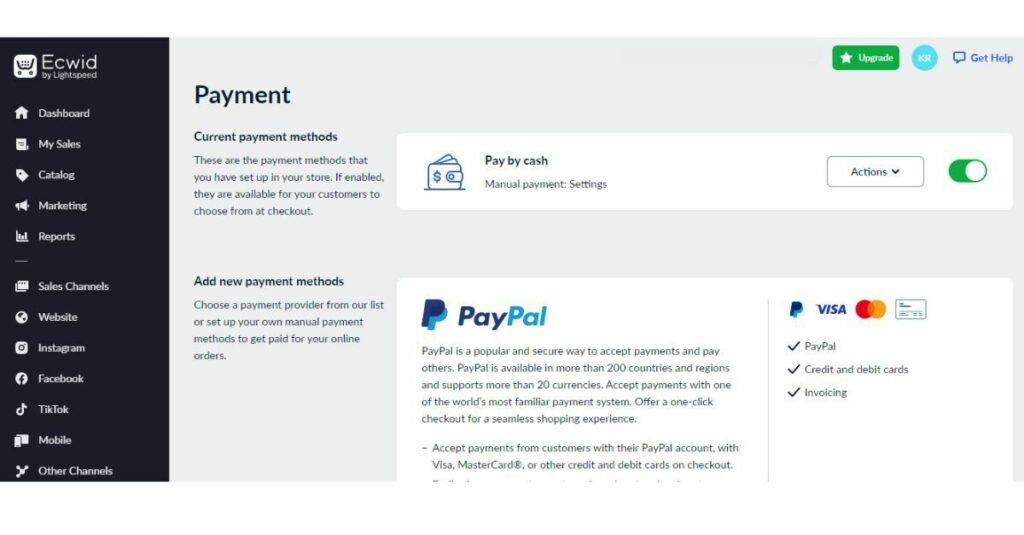 Ecwid offers a whopping 82 payment gateway options