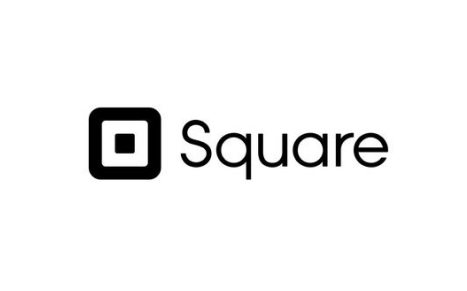Black text logo for 'Square' with the square icon next to the text.