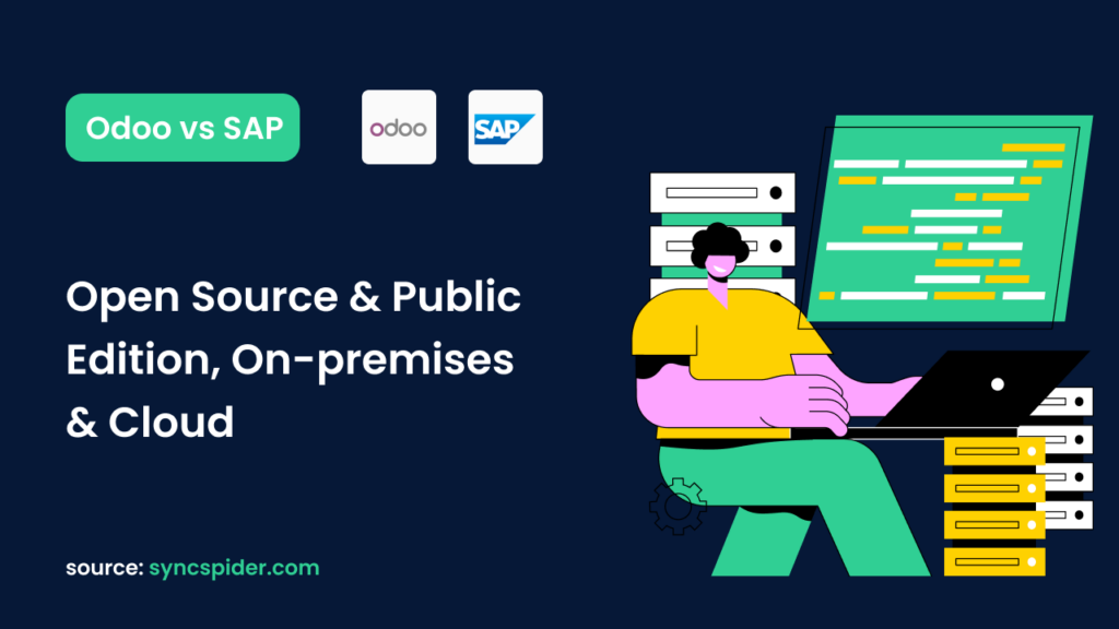 Open source and public edition, on-premises and cloud, odoo vs SAP